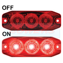 LED Autolamps 11RM 12v/24v Compact Low Profile LED Rear Stop/Tail Light Lamp
